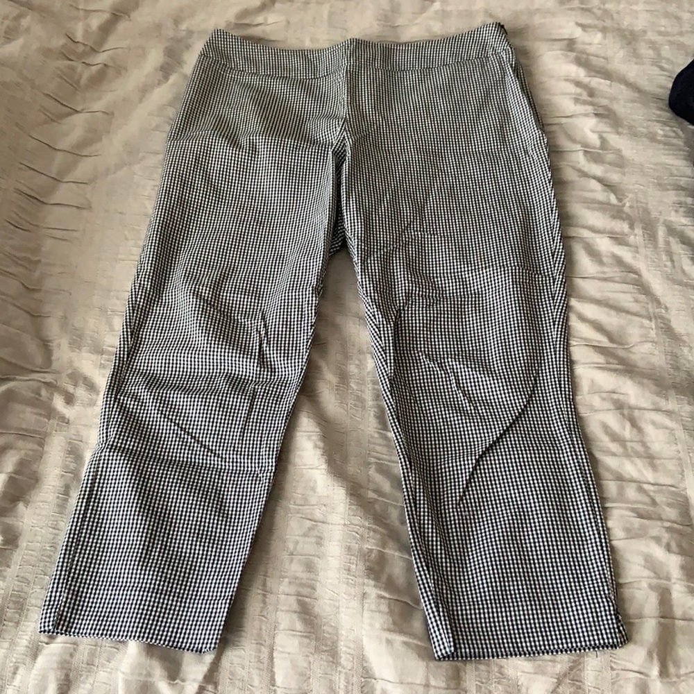 Gingham capris